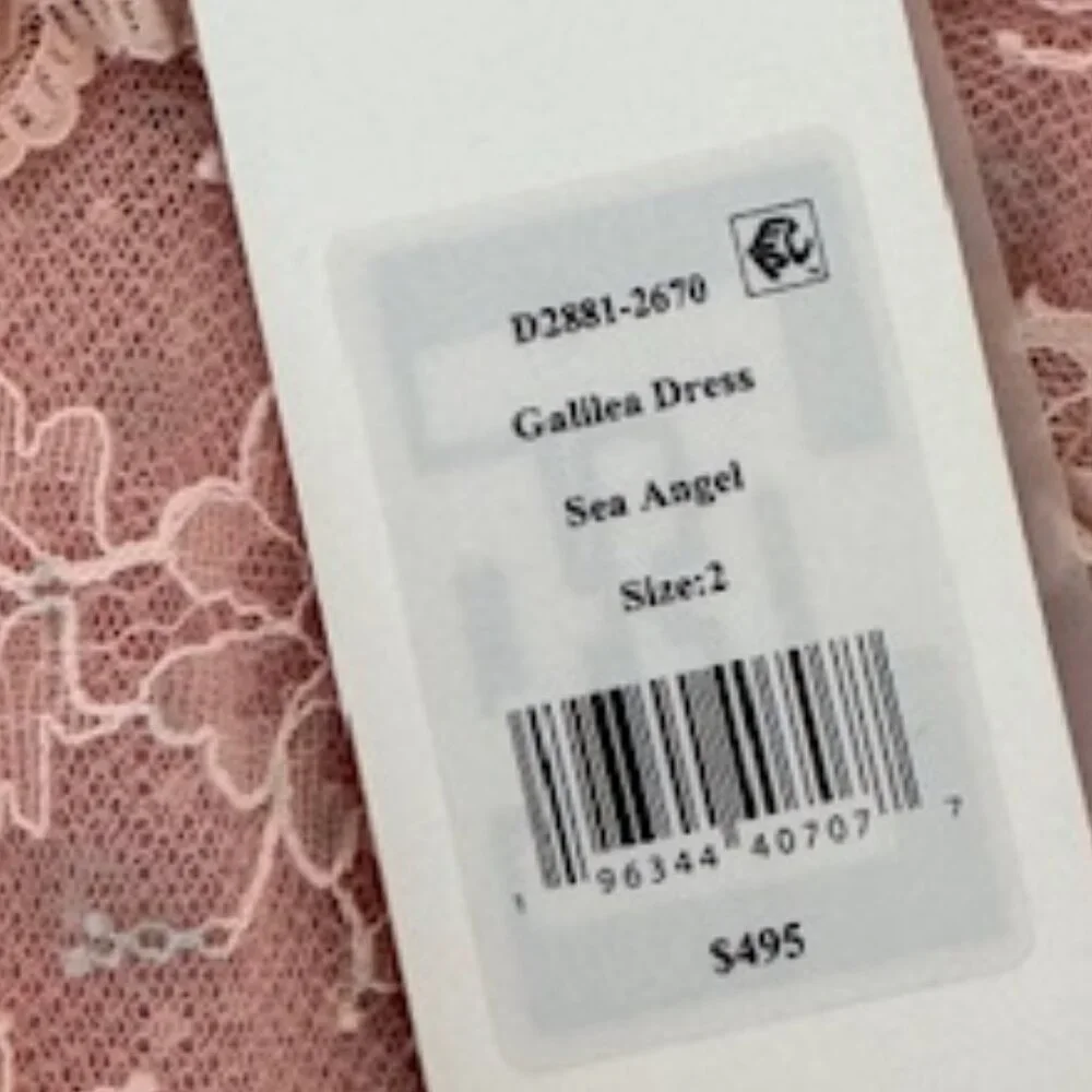 LoveShackFancy Galilea Chantilly Lace Mini Dress  $495.00 2 - Picture 4 of 11